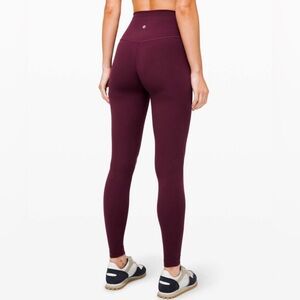 LULULEMON MAGENTA ALIGN LEGGINGS 28”